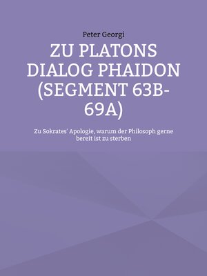 cover image of Zu Platons Dialog Phaidon (Segment 63b-69a)